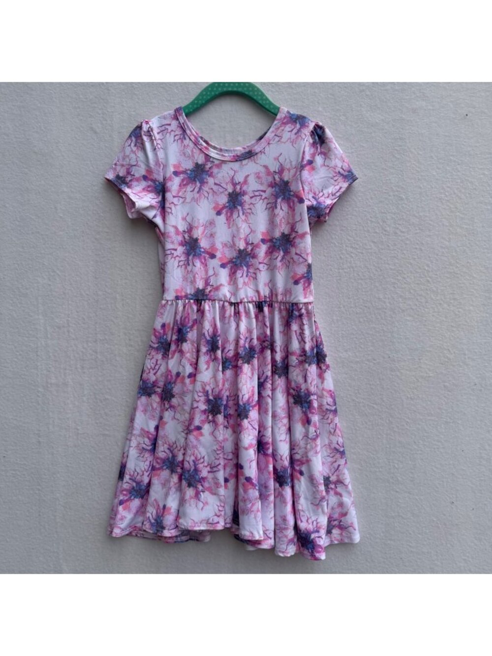 Dotdotsmile Dress Size 3/4 Short Sleeves Floral Print New With Tags